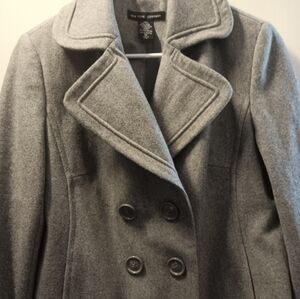 New York & Company Classic Charcoal Peacoat Size 10 Womens